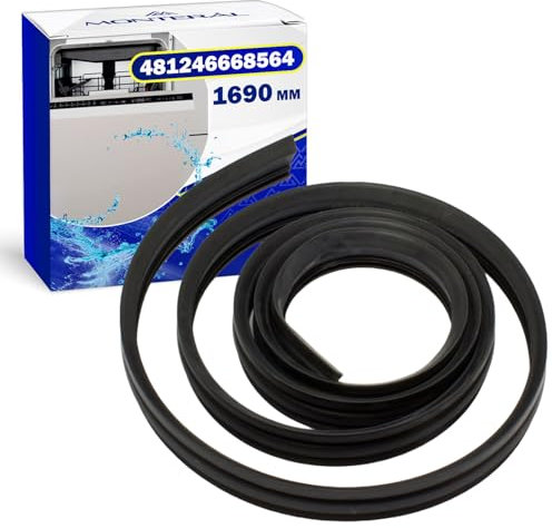 Guarnizione Lavastoviglie per Porta 1690 mm con Codice Originale 481246668564 C00311041 per Whirlpool per Bauknecht per Indesit - Garanzia di 10 Anni - MONTERAL