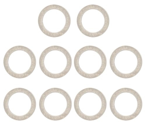 Psdndeww 10 Stücke Fahrräder Pedal Spacer Kurbeln Radfahren Fahrrad Ringe Unterlegscheibe Ersatz Edelstahl Unterlegscheibe Dauerhafte Fahrräder