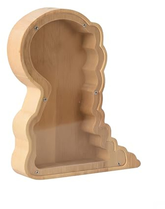 Dinosaurier Spardose Kinder Jungen Spardosen aus Holz Dino | Sparbüchse Lustige Kinderspardose Holzspardose für Scheine Geldsparbox Geld Sparen Box Gelddose Kind Gut für Geschenk Junge