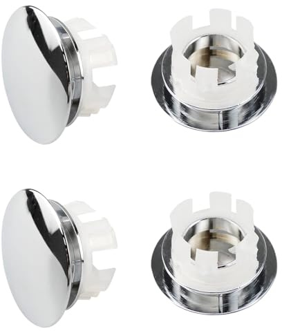 4 Stück Waschbecken-Überlaufringe (Ø 22–24 mm) – Universell für Spüle, Badewanne & Badezimmer, einfache Montage & strapazierfähig