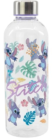 Disney Stitch Sport Wasserflasche/Trinkflasche 850 ml – große Flasche mit Schraubdeckel – ideal für Schule, Sport & unterwegs