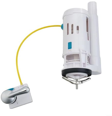 Robinet de chasse d'eau double avec levier de trop-plein pour systèmes de drainage de 5,1 cm dans des réservoirs de toilettes standard en 2 pièces (pour)