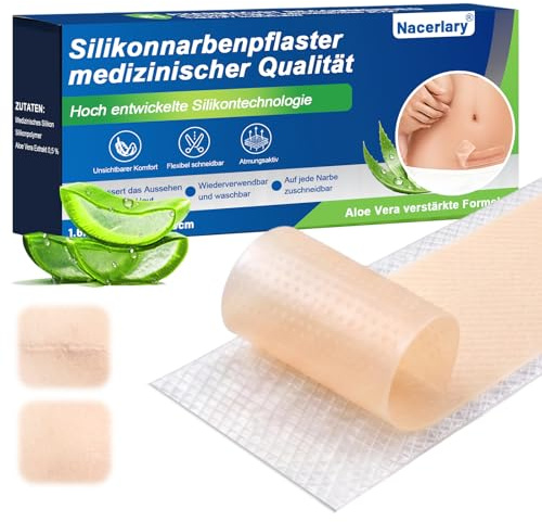 Silikonpflaster Rolle 4 x150 cm - Narbenpflaster zur Hautpflege | Atmungsaktive Narbenpflege glättet und vereinheitlicht das Hautbild. Sanft und hypoallergen für empfindliche Haut