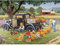 Bits and Pieces - 1000 Piece Jigsaw Puzzle for Adults - Home Grown - 1000 pc Fall on the Farm Jigsaw by Artist John Sloane