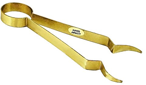 NKlaus Räucherzange zum Räuchern Messing, Länge: 18cm zange