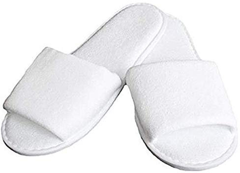 100 PAIA CIABATTE LUXURY APERTA 45 gr 28,5x11,7cm PANTOFOLE IN SPUGNA DI COTONE HOTEL IMBUSTATE AL PAIO SUOLA IMPERMEABILE IN EVA