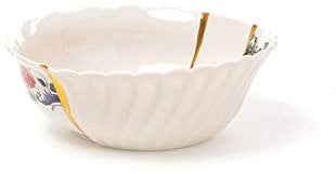 SELETTI KINTSUGI Collezione Piatti Ispirata dalla Tecnica Giapponese, Ciotola Bassa 09638