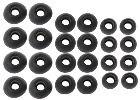 ruiruiNIE 12 Paar (S/M/L) Ersatz-Eartips-Ohrhörer aus weichem Silikon für Kopfhörer Eartip-Ohrhörer