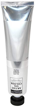 Artist Ölfarbe, 200 ml Großtube in 30 Farben, feine Künstlerqualität (29-silber)