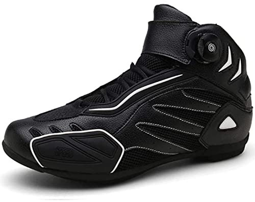 Men Women Mtb Cycling Shoes Plus Big Size High Top Motorcycle Bike Boots Four Seasons Road Cycling Mountain Bike Shoes Sneakers,Black-41