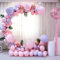 Einfaches Ballon Kreis Rahmen Kit, Backdrop-Ständer-Kit Rundbogen 150cm mit Konsolidierenden Ringverbindern, Ballonsäulenbasis Geeignet für Hochzeit, Geburtstagsfeier Festival-Dekoration