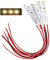 UYUYong Modellbau LED 6 STK 3-LED Hausbeleuchtung 5cm Warmweiss Modellbau mit Kabel 20cm 12-18 V DD01WM-10N-EU für Modellhäuser Modelllastwagen Modellspielzeug