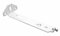 A.W Vertical Blind Longer Extension Face Fix Frame Brackets For Slimline Headrail (95mm), White