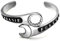 Mode Persönlichkeit Retro Englisch Schraubenschlüssel Armband Offene Männer Rock Punk Titan Stahl Armband Schmuck Geschenk