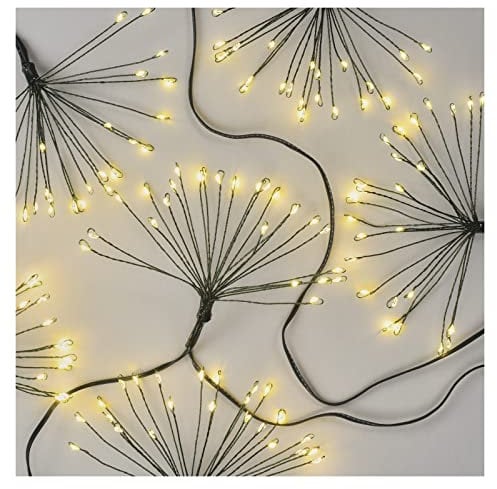 EMOS LED-Lichterkette warmweiß für Innen, 2,35 m lange Feuerwerk Weihnachtslichterkette NANO, 6 Stunden Timer Funktion, Netzteil und Transformator, für Partys, Weihnachten, grünes Kabel