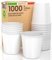 1000 Bicchieri in Carta Bianchi 166ml Ecologici Biodegradabili Monouso Made in Italy Asporto Bevande Calde Acqua - Prodotto e confezionato in Italia