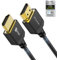 Câble HDMI® ultra haute vitesse Fin 8K 1m,Stouchi Câble Hyper Fin,Câble HDMI 8K Extrêmement Flexible,Prend en Charge 10K 8K120 4K120 144Hz,eARC HDR10 4:4:4 HDCP 2.2&2.3 Dolby Compatible avec PS5/Xbox