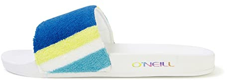 Oneill Brights Slides Blau-Weiß - Stylische Bequeme Sandalen, Größe EU 39 - Farbe Blue Towel Stripe