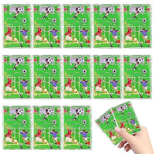 Lets Joy Flipperspiel Fußball - 15 Stück Mitgebsel, Kinder Geschicklichkeitsspiel, Mini Flipper, Mädchen Jungen Party Mitbringsel