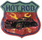 MYMERCERIE Aufnäher Vintage Sport Hot Rod 6 cm x 5,5 cm