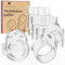 WEIDEBACH® robuster Türklinkenpuffer für jede Türklinke, 2x Kreisform, 10x in 8-Form Türstopper, transparenter Wandschutz Türklinke, Türpuffer schützt vor Schrammen, Wandtürstopper, Wandschutz