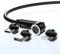 Wayzu® 3-in-1 Magnetic Fast Charging Cable [1M] – 360° Rotating USB to Type-C/Micro/iP Connectors – Nylon Braided Magnetic Cable for iPhone 16/Pro Max, MacBook, Samsung Galaxy, Android, Tablets