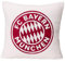 FC Bayern München Dekokissen I Sofakissen I Sherpa I Weiß I 45 x 45 cm