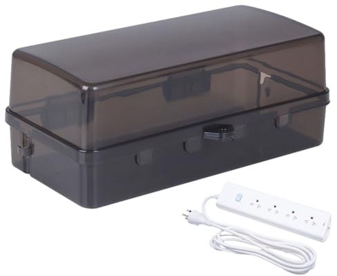 Waterproof Electrical Box | Weather Proof Plug Box With Lock, Rain-Proof Cable Management Box, Electric Vehicle Plug Anti-theft Box, Outdoor Extension Lead For Protect Outlet, Plug, Socket
