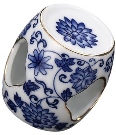 MAGICLULU Tea Ceremony Porcelain Tea Mug Holder Tearoom Adorn Tealight Holders Japandi Decor Tea Cups Chinese Retro Decor Vintage Decor Teacup Supplies Cup Lid Outline in Gold Ceramics