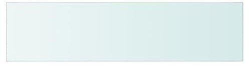 Ailgely Glasboden Glasscheibe Glasplatte, Glasregal Glasablage Wandregal Glas Bad-Regal Glas Badezimmer Regal Badablage Ablageregal für Glasregal Transparent 80 cm x 20 cm