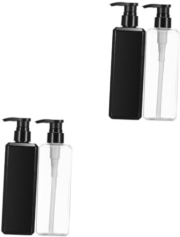 NOLITOY 4stücke Leere Pumpflaschen Für Shampoo Und Conditioner Nachfüllbare Behälter Für Lotion Duschgel Und Körperpflegeprodukte Mit Sicherem Schraubverschluss Und Modernem Design