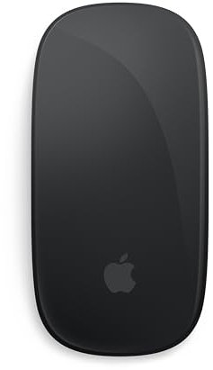 Apple Ratón Magic Mouse: Recargable, con conexión Bluetooth y Compatible con el Mac y iPad; Negro, Superficie Multi-Touch (USB-C)