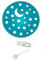 Kinderzimmer Wandlampe Mond Sterne Blaugrün, mit Schalter, Ø 25cm