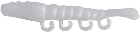 Berkley Gulp!® Salzwasser-Turbo-Garnele; Weichköder-Angelköder für Salzwasser-Raubfische; Garnelen-Imitation mit vibrierenden Beinen; schnelles oder langsames Einholen, 7,5cm, perlweiß
