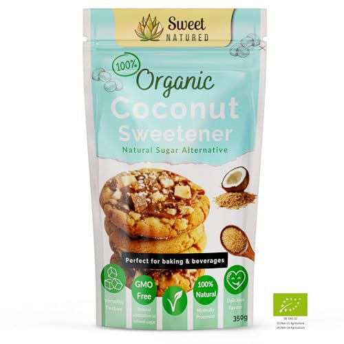 Sweet Natured Organic Coconut Sugar – 100% Natural & Vegan - Brown Sugar Alternative for Baking, 350g