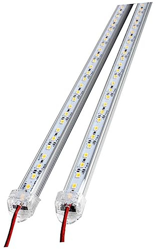 DOITOOL 50CM DC 12V Rigid LED Streifenleuchte Aluminium Gehäuse 36 LEDs Pro Leiste Ideales Lichtband Für Verschiedene Anwendungen Wie Dekoration Und Beleuchtung