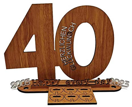 YPREWY Geburtstag Geld Holz Deko Haushalt Dekoration Zubehör für Schule Büro Schlafsaal Party Hintergrund