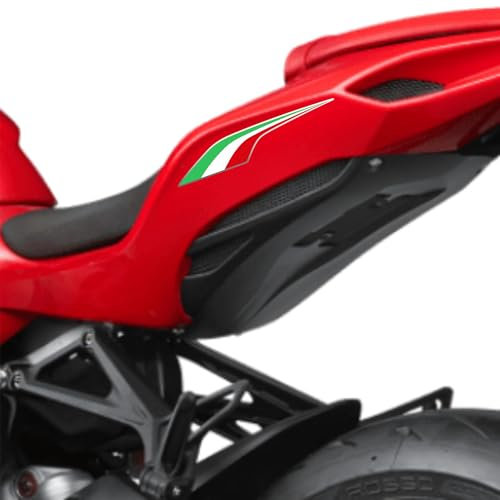 Decalart Kit 2 Adesivi moto serbatoio codone Italia bandiera tricolore italian flag Ita stickers copri graffi L111