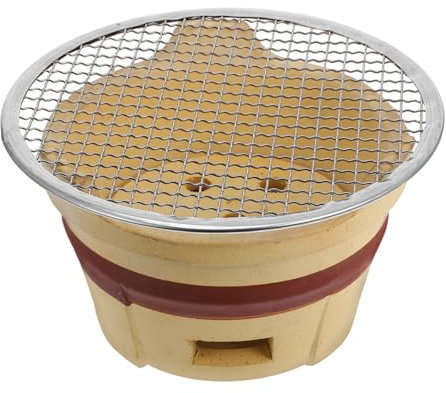 ibasenice Braciere in Terracotta Braciere Per Barbecue Per Grillate Realizzato Con Materiali Resistenti Leggero e Portatile