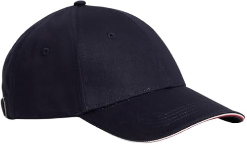 Tommy Hilfiger Herren Cap Corporate 6 Panel aus Baumwolle, Blau (Space Blue), Einheitsgröße