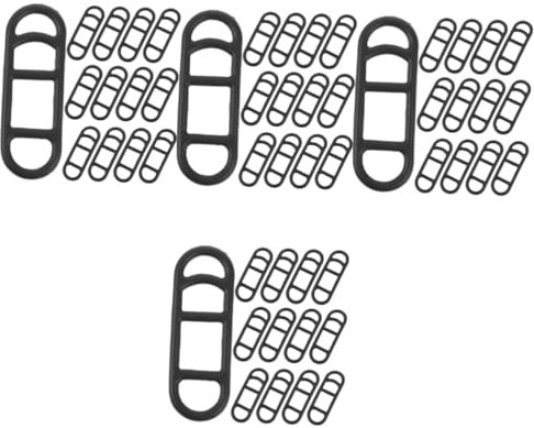 ibasenice 4 Sätze Fahrradlampen Befestigungsbänder Silikon Halterungen Für Led Lichter Einsetzbar Für Lenker Und Sattelstützen 30 Stück * 4