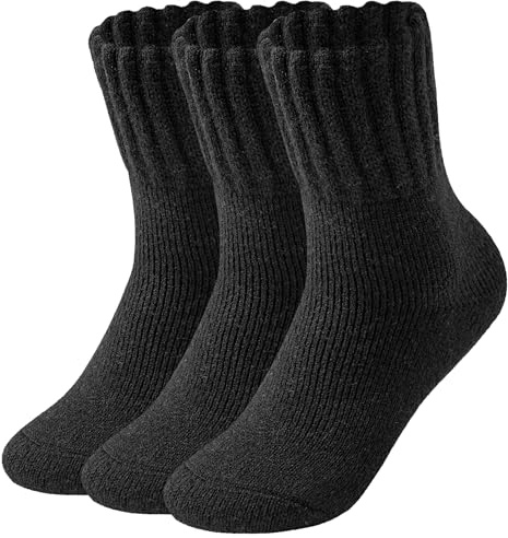 Wamicu Chaussettes Chaudes Femme Grosses Chaussettes d'Hiver Thermiques | Épaisses Tricotées pour Boots 3 Paires, pour Les Cadeaux