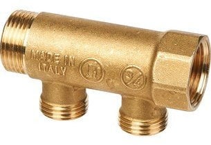 Giacomini - R580C COLLETTORE LINEARE x RISCALDAMENTO COMPONIBILE D. 3/4X1/2 M-F (ADATT D. 16) GIACOMINI - COLLETTORE - Collettore 4 Vie