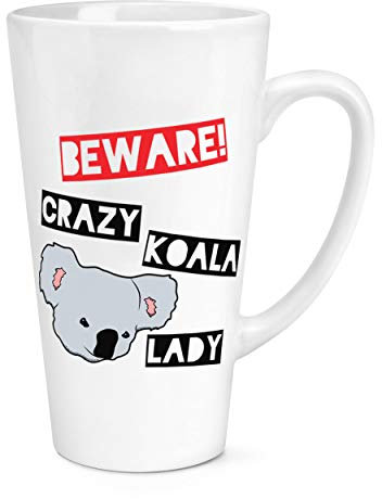 Beware Crazy Koala Lady - Tazza grande da 450 ml