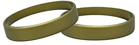 J&R - Braccialetti in Silicone, Misura Giovanile, Colori Assortiti, Confezione da 10, Oro