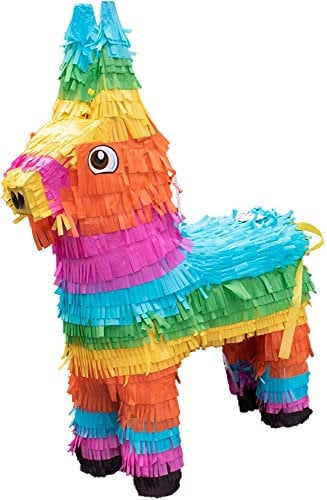 Goodtimes Pinata Esel Bunt 55cm hoch Partyspiel Zum Befüllen mit Süßigkeiten und zerschlagen Als Geschenkidee für Geburtstag Hochzeit JGA