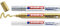 edding 750 Marqueur peinture brillante - blanc, or, argent (métallisé) - 3 feutres peinture brillante - pointe ronde 2-4mm - pour dessin, coloriage, scrapbooking - étanche, très opaque