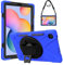 Gerutek Funda Anticaída para Samsung Galaxy Tab S6 Lite 10.4 Pulgadas (2024/2022/2020), (SM-P620/P625, SM-P613/P619/P610/P615), Carcasa Rugosa con Soporte 360° Giratorio, Correa de Mano/Hombro, Azul