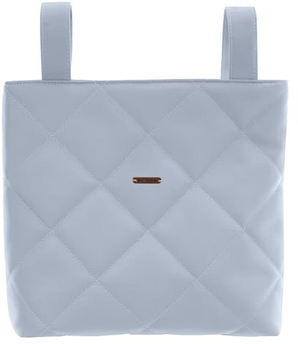 UZTURRE. Bolso Talega de Maternidad Cocco de Polipiel Azul para Carrito de Bebe. Hecho a Mano en España. Organizador para pañales y Otras Cosas de Bebe.