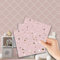 WALPLUS Lot de 48 autocollants muraux en terre cuite rose métallisé argenté pour carrelage de cuisine, salle de bain, transfert, dosseret 15 cm